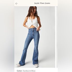 Free people Jayde Flare Jean in size 24